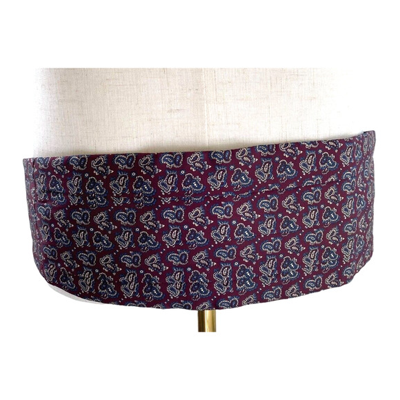 Silk Bow Tie & Cummerbund Set Retro 90s 80s Vintage Designer Robert Stock - Picture 10 of 12